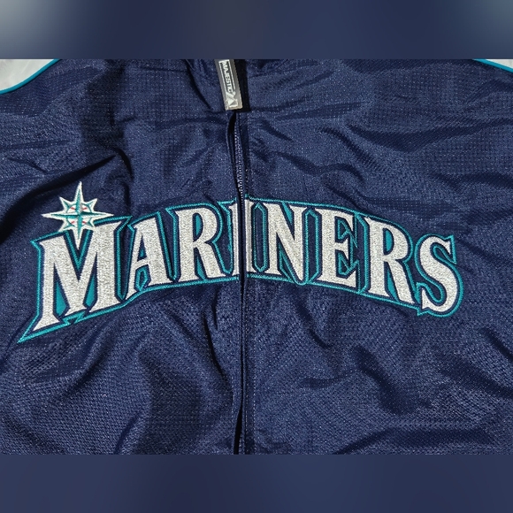 Mariners Baseball Jacket Authentic Majestic Therma Base Youth Sz Medium MLB Kids - Picture 11 of 12
